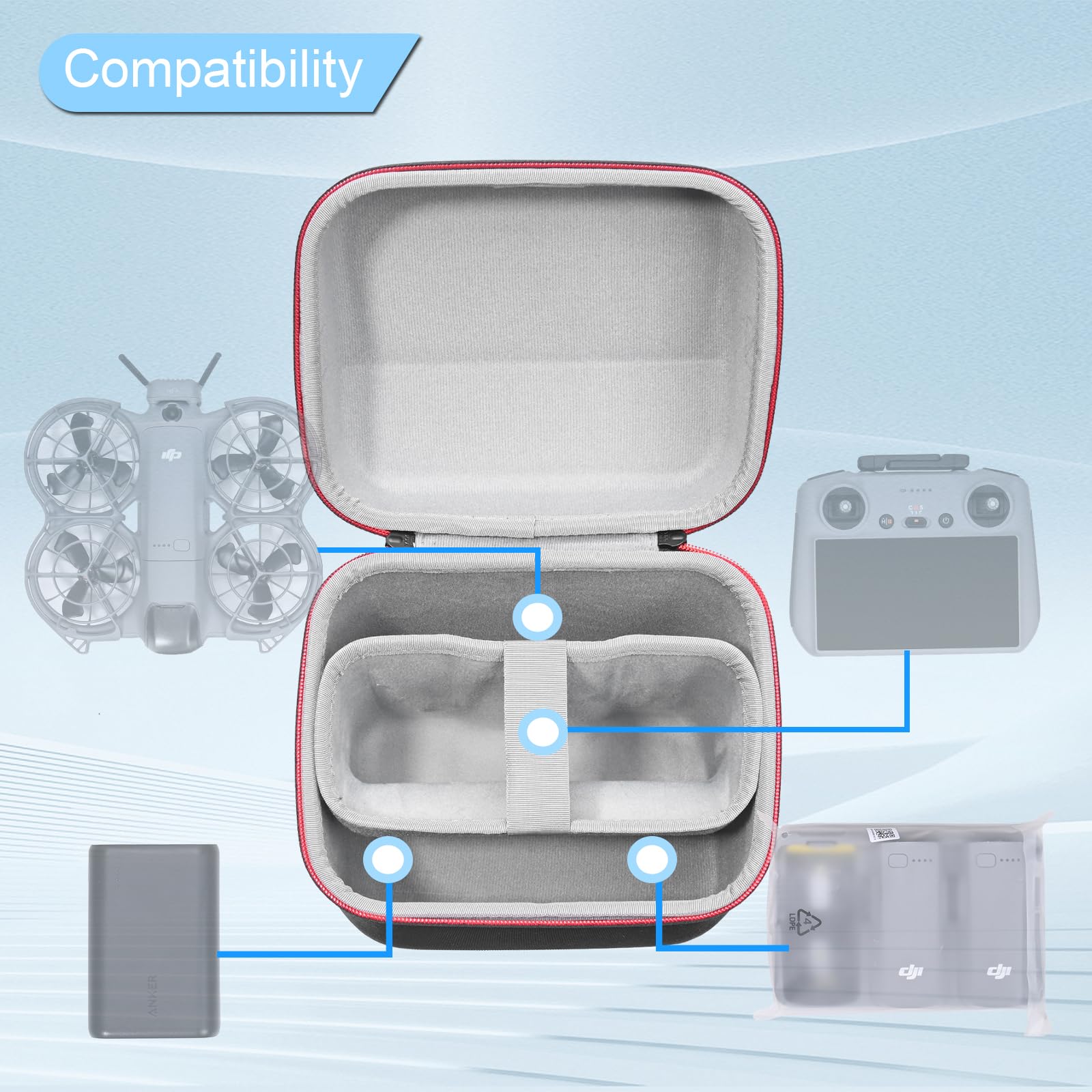 Portable Case for DJI Neo 2 Fl - огляд і ціна Drone Charging Hub